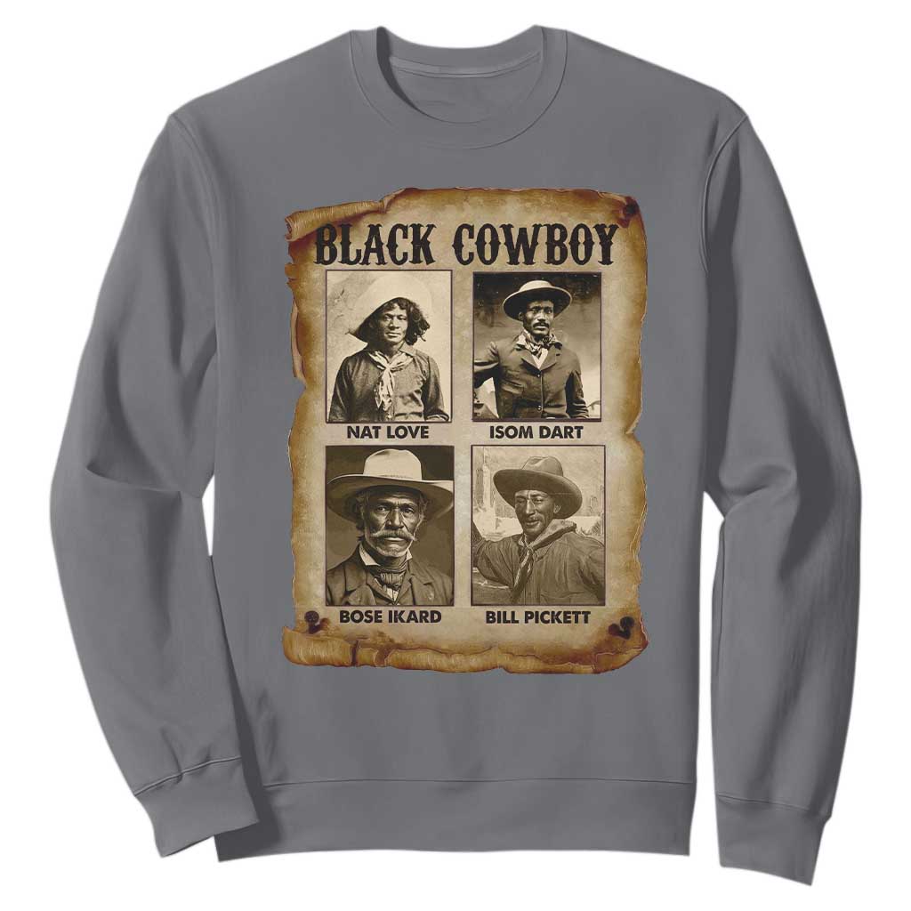 Black Cowboy Sweatshirt African American Legendary Cowboys Black History TS09