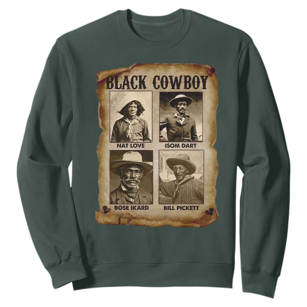 Black Cowboy Sweatshirt African American Legendary Cowboys Black History TS09