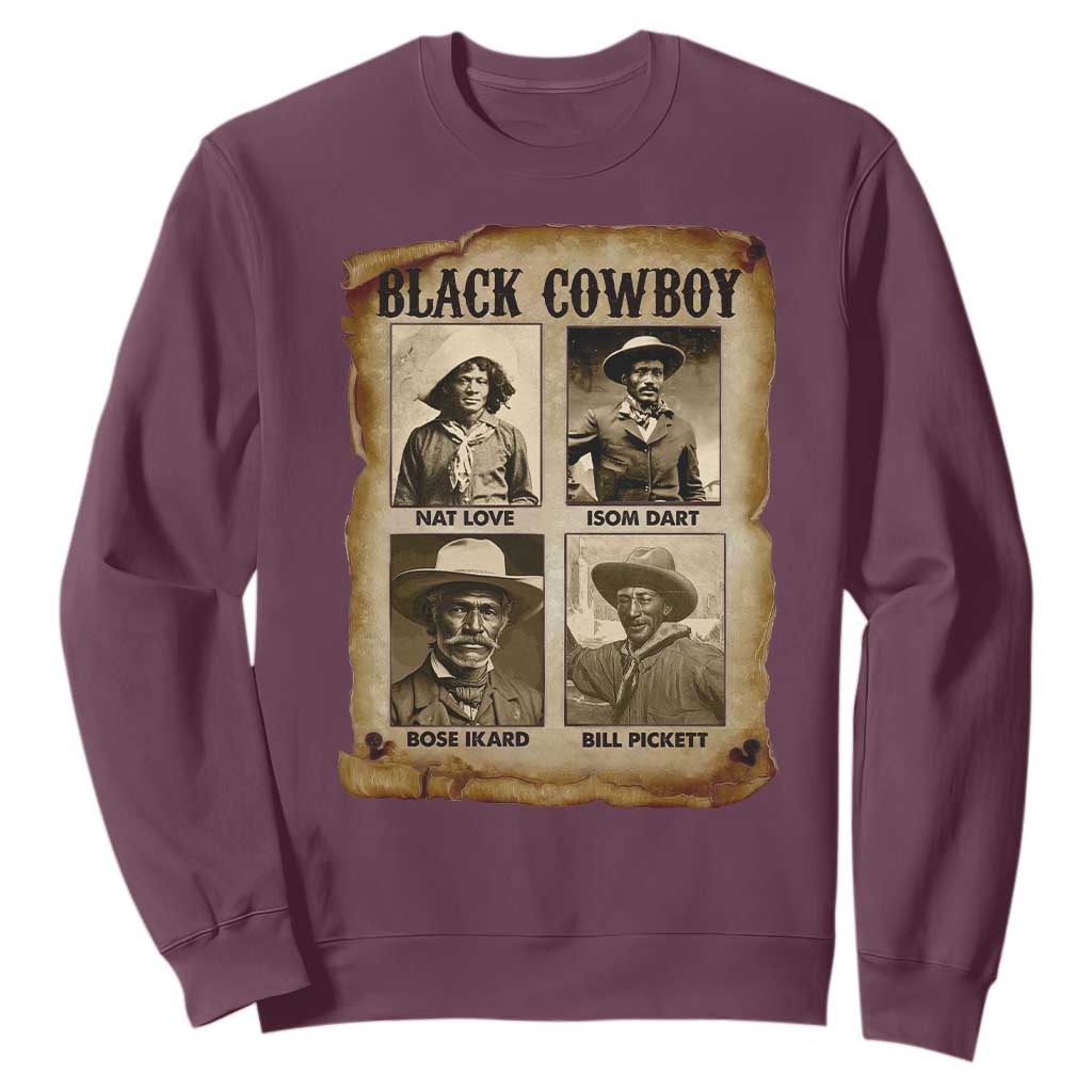 Black Cowboy Sweatshirt African American Legendary Cowboys Black History TS09