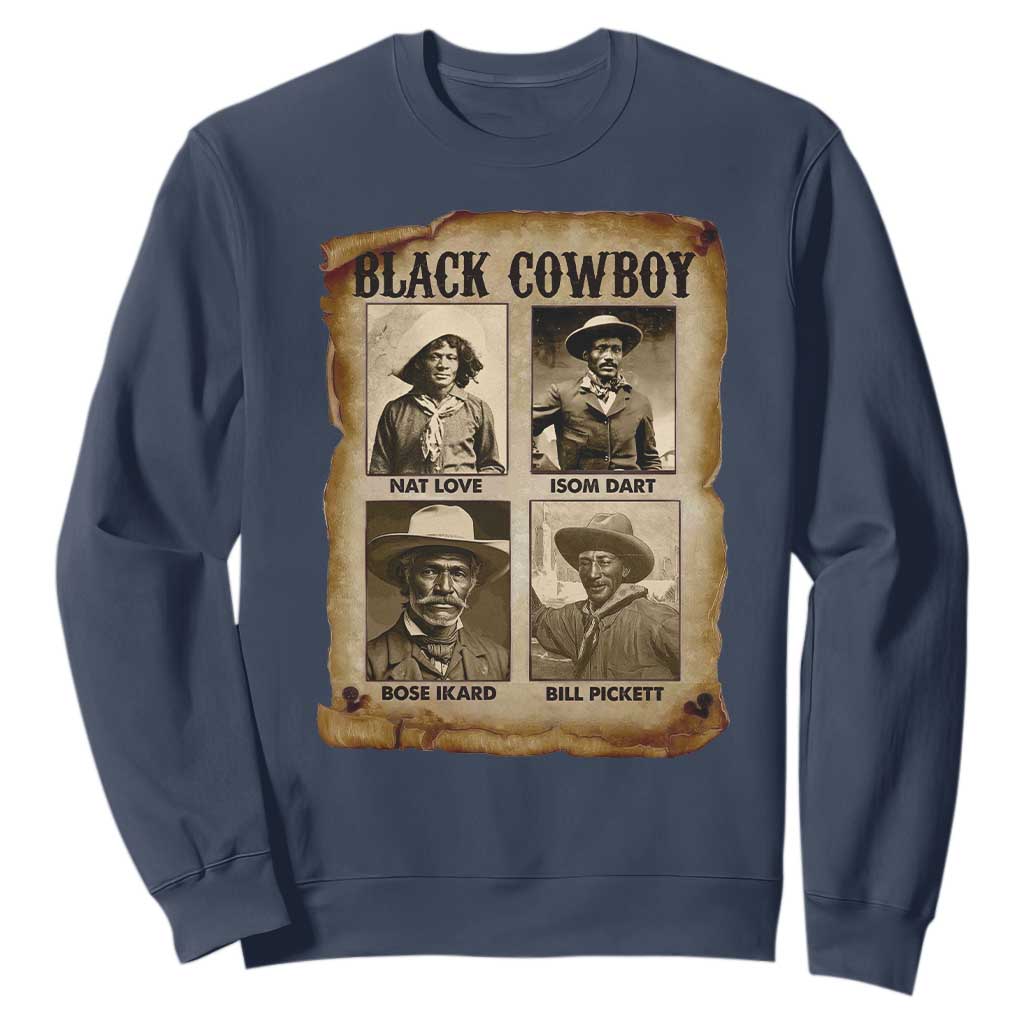 Black Cowboy Sweatshirt African American Legendary Cowboys Black History TS09