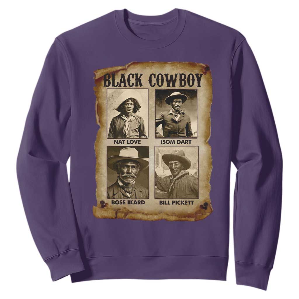 Black Cowboy Sweatshirt African American Legendary Cowboys Black History TS09