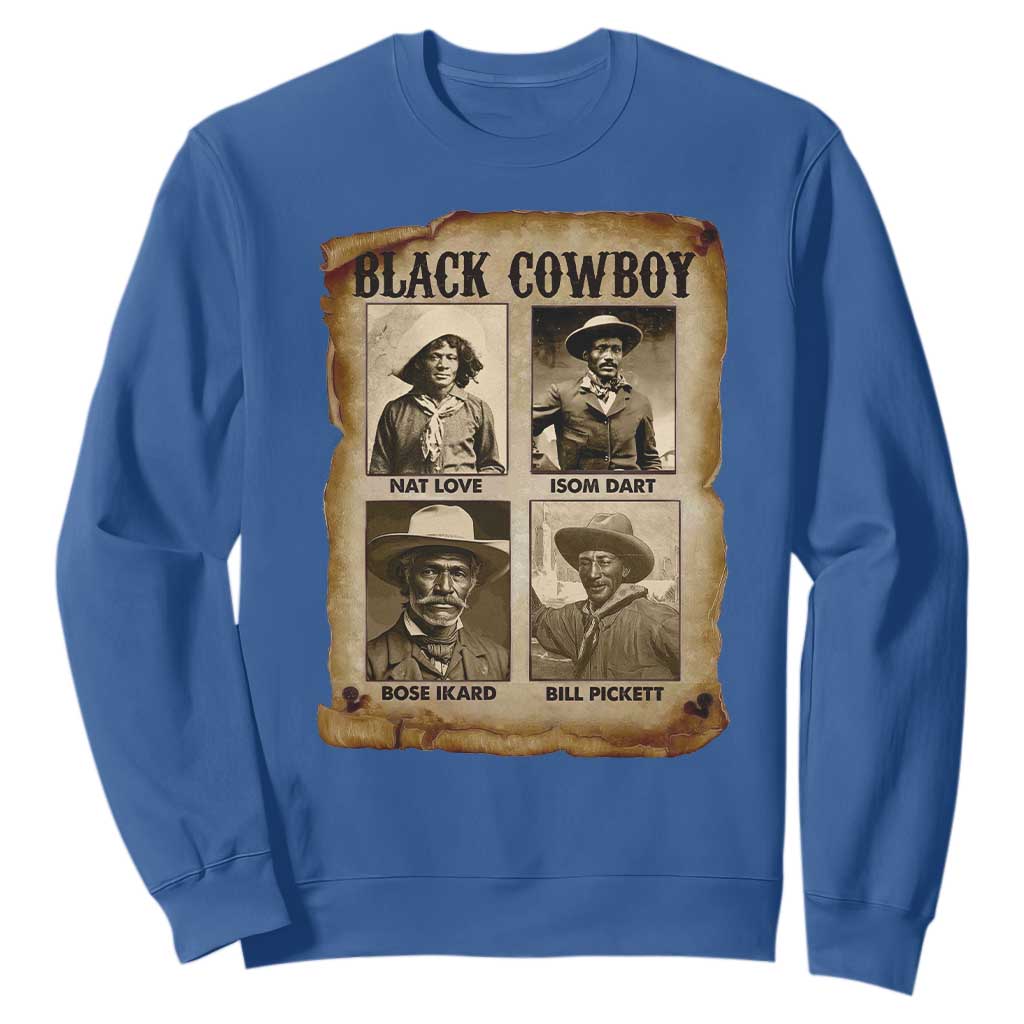 Black Cowboy Sweatshirt African American Legendary Cowboys Black History TS09