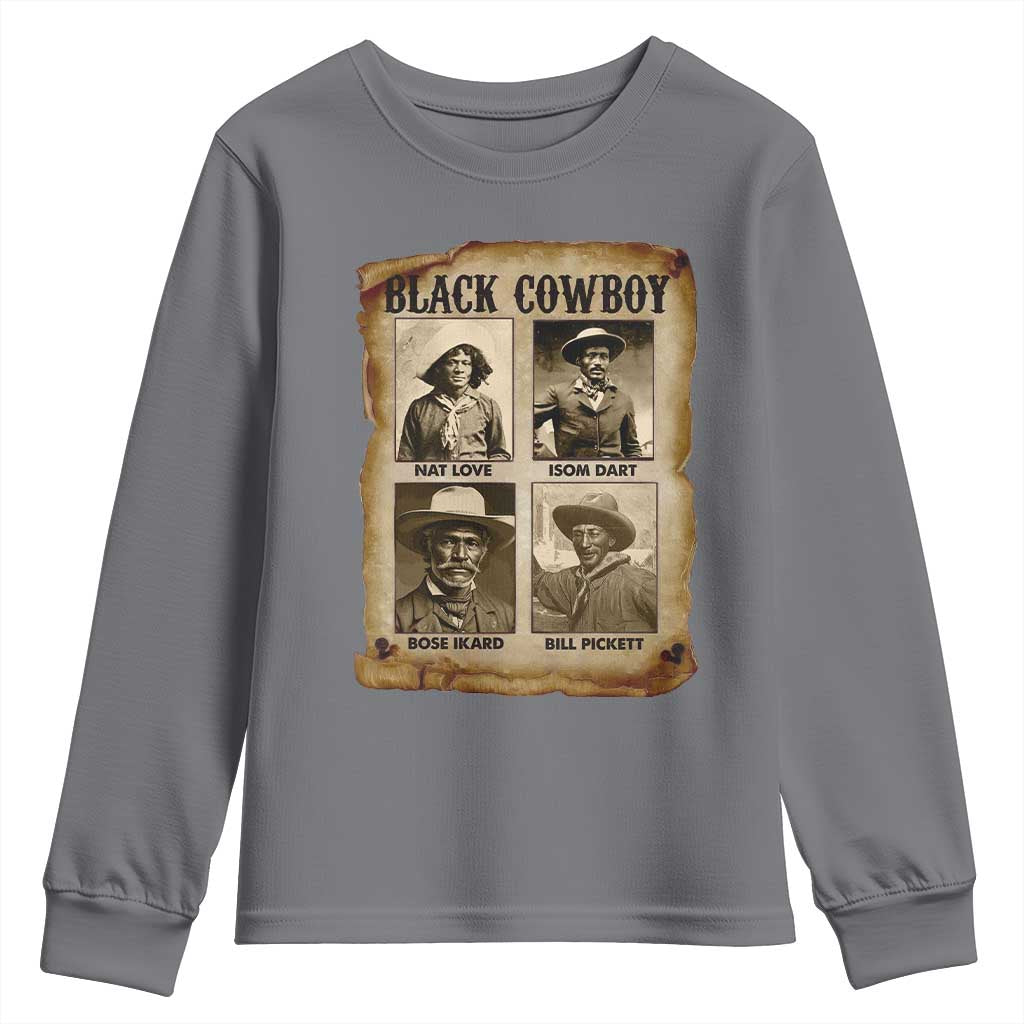 Black Cowboy Youth Sweatshirt African American Legendary Cowboys Black History TS09
