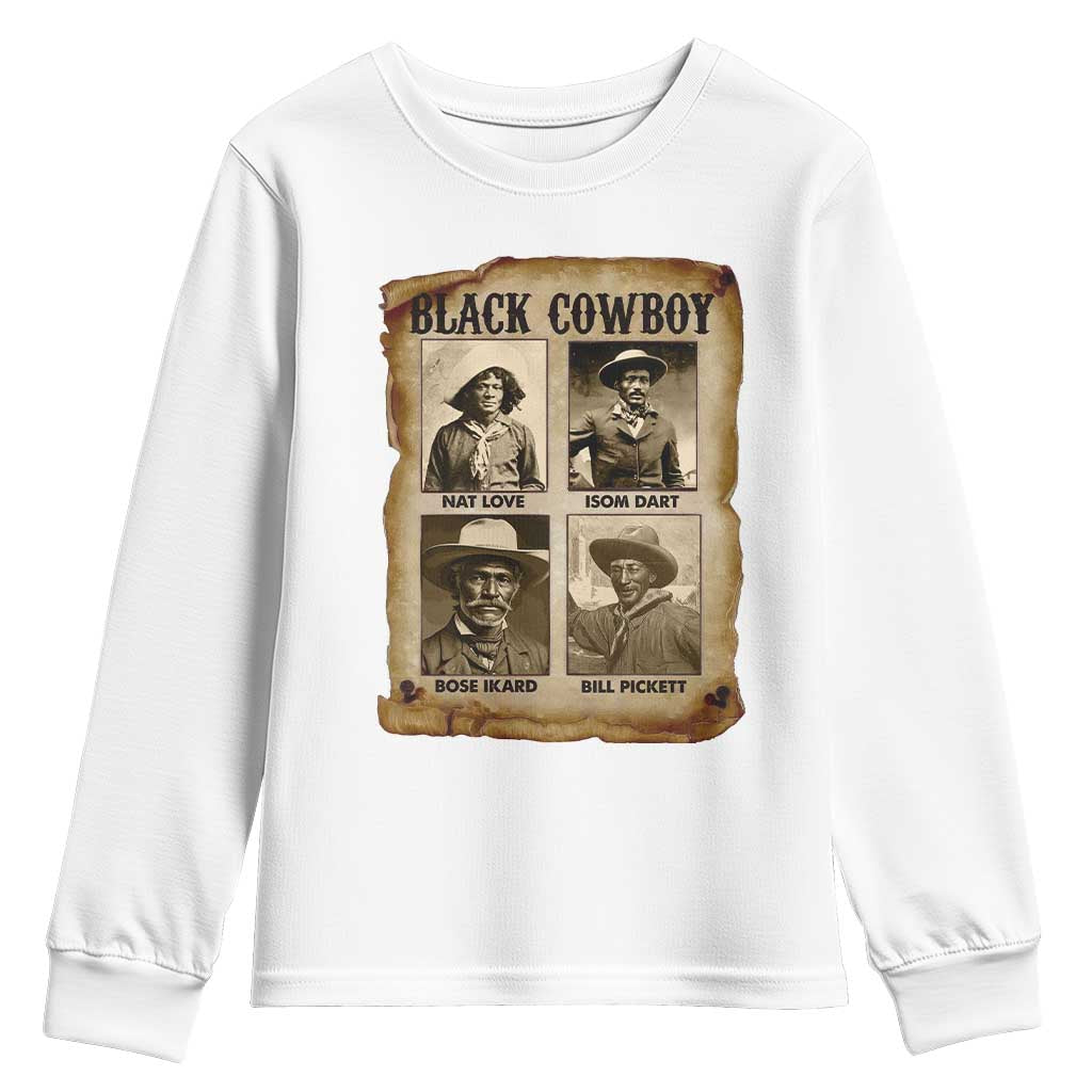 Black Cowboy Youth Sweatshirt African American Legendary Cowboys Black History TS09