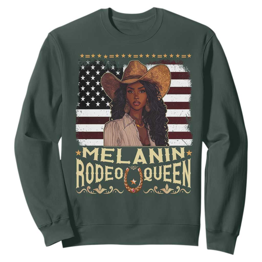 Black Cowgirl Sweatshirt Melanin Rodeo Queen TS09