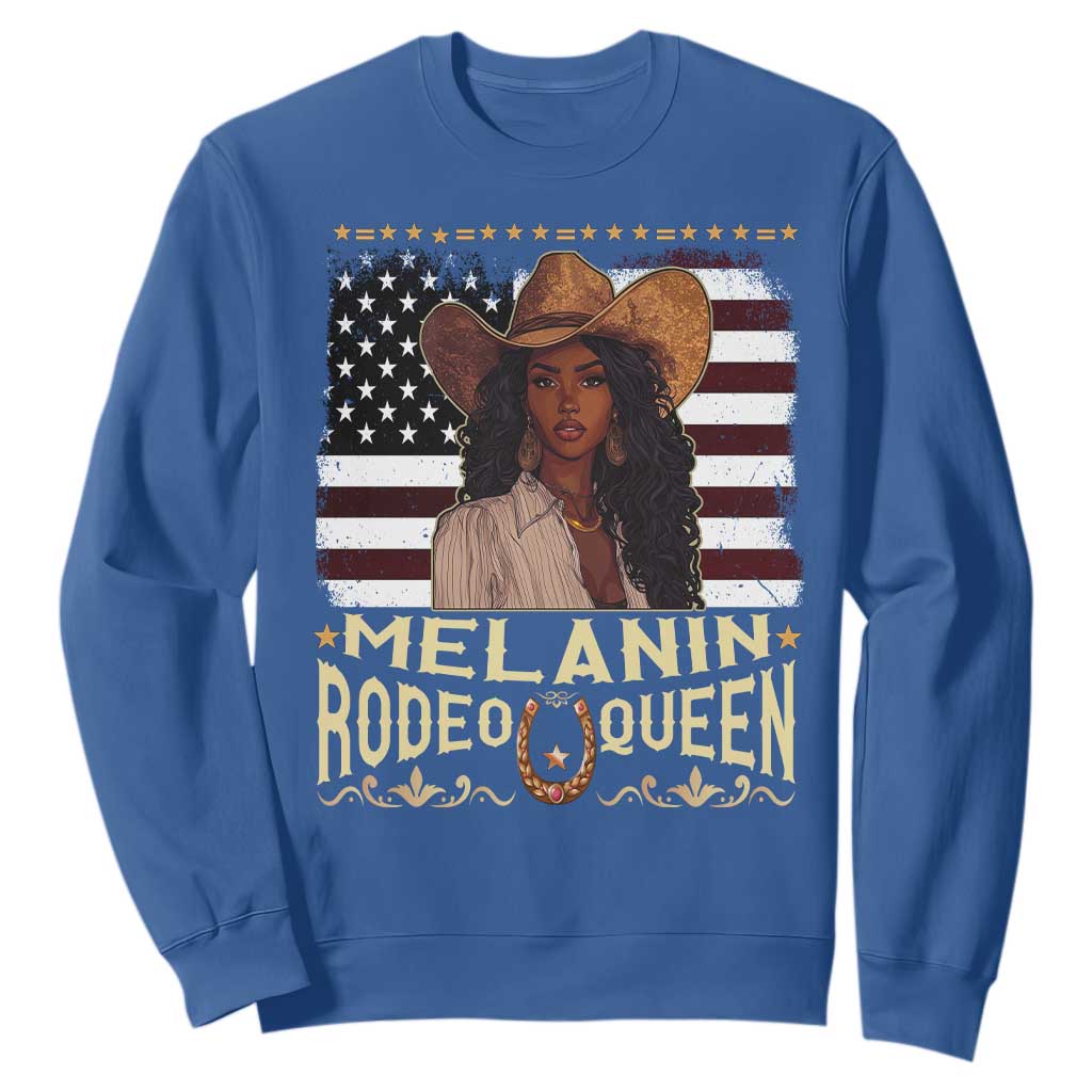 Black Cowgirl Sweatshirt Melanin Rodeo Queen TS09