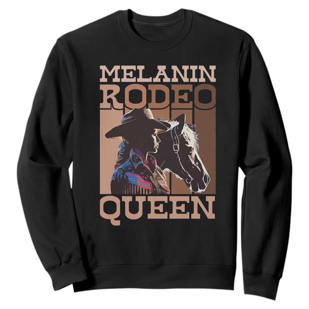 African American Cowgirl Sweatshirt Melanin Rodeo Queen TS09