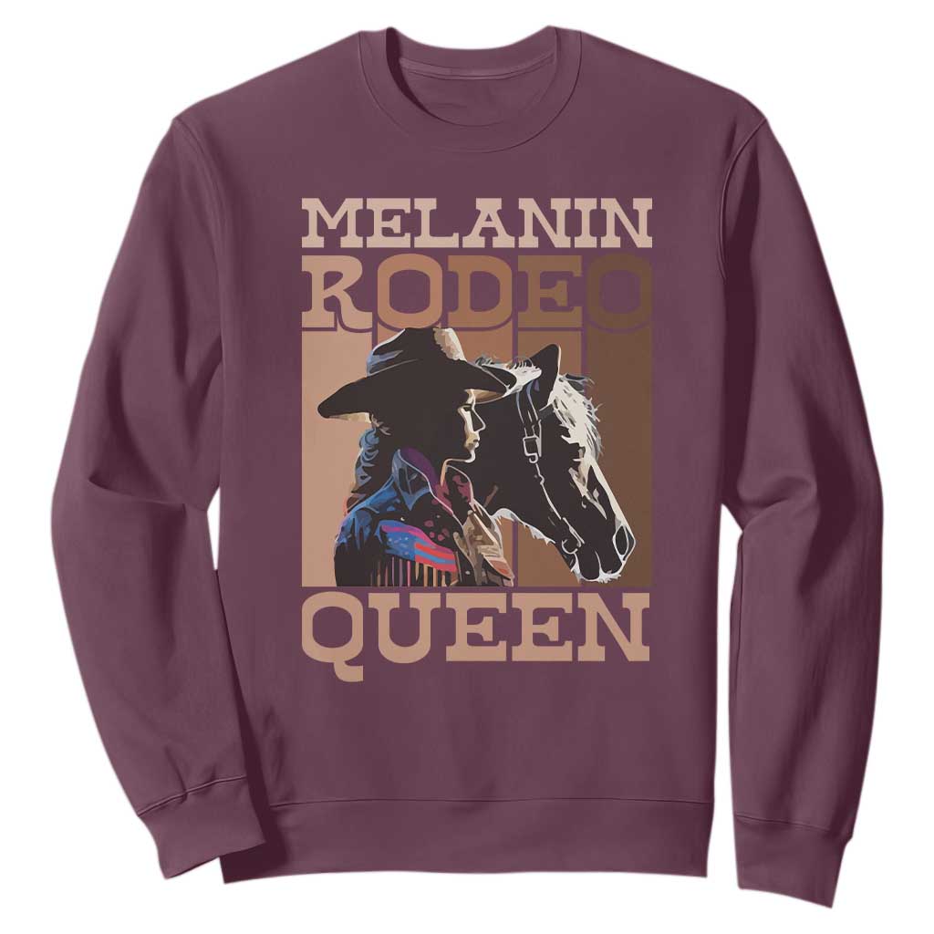 African American Cowgirl Sweatshirt Melanin Rodeo Queen TS09