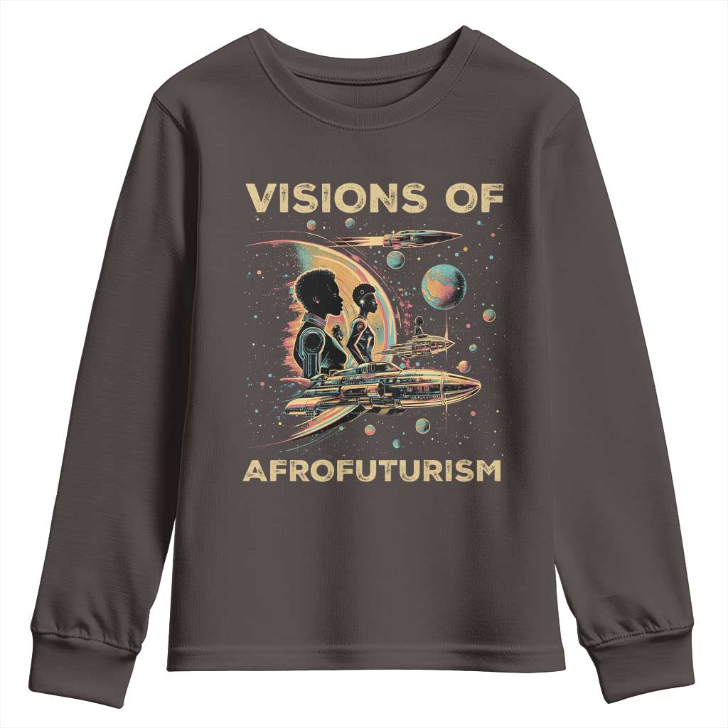 Visions Of Afrofuturism Youth Sweatshirt African American Black History And Future TS09