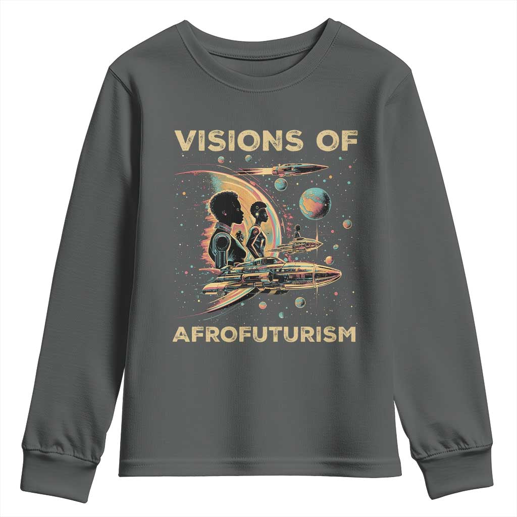 Visions Of Afrofuturism Youth Sweatshirt African American Black History And Future TS09