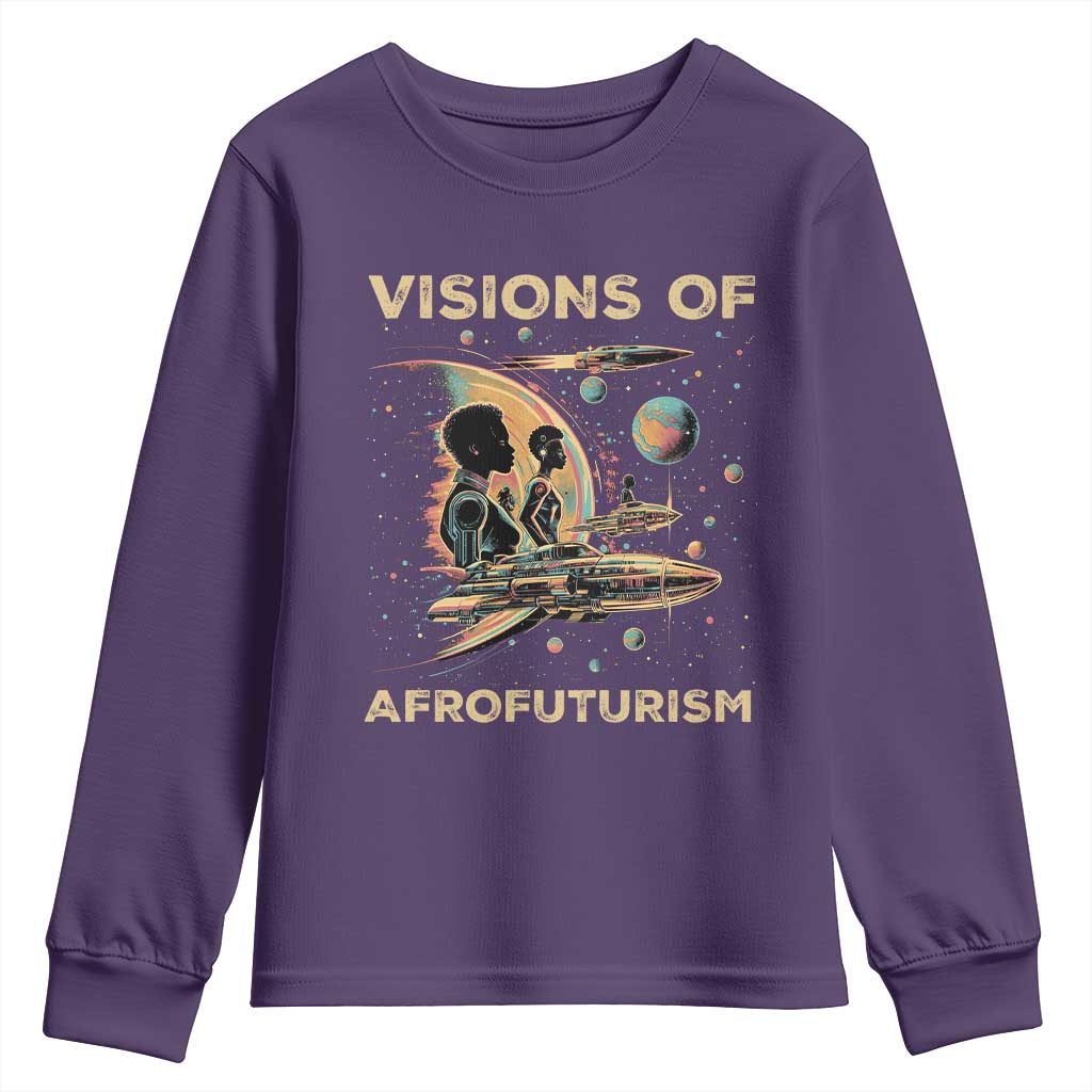 Visions Of Afrofuturism Youth Sweatshirt African American Black History And Future TS09