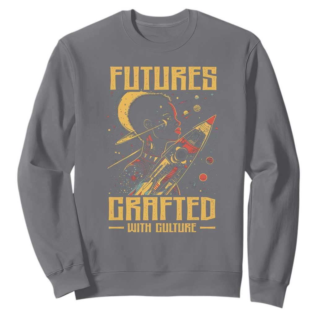 African American Afrofuturism Sweatshirt Futures Crafted With Culture TS09