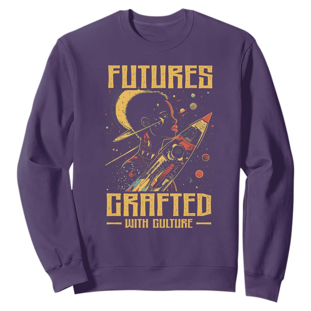 African American Afrofuturism Sweatshirt Futures Crafted With Culture TS09