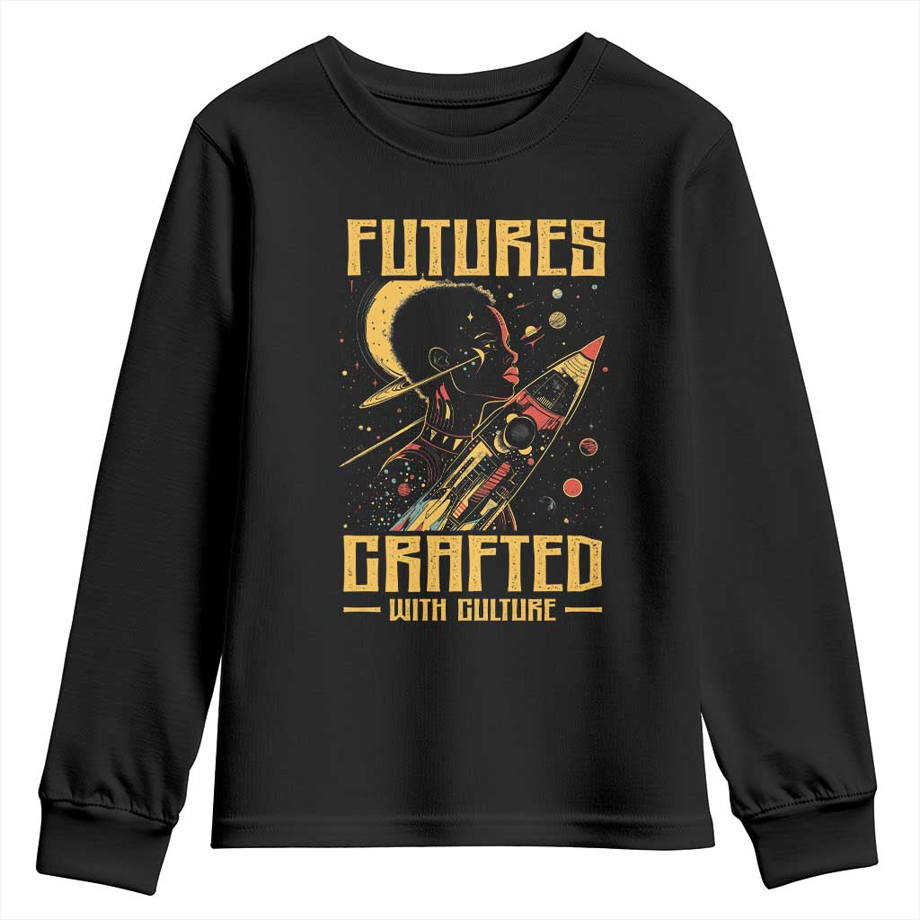 African American Afrofuturism Youth Sweatshirt Futures Crafted With Culture TS09