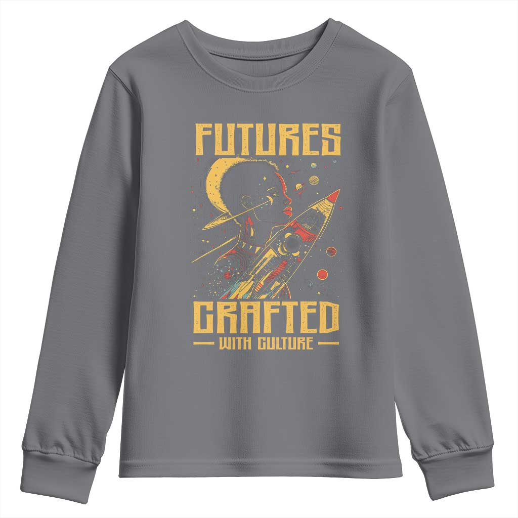 African American Afrofuturism Youth Sweatshirt Futures Crafted With Culture TS09