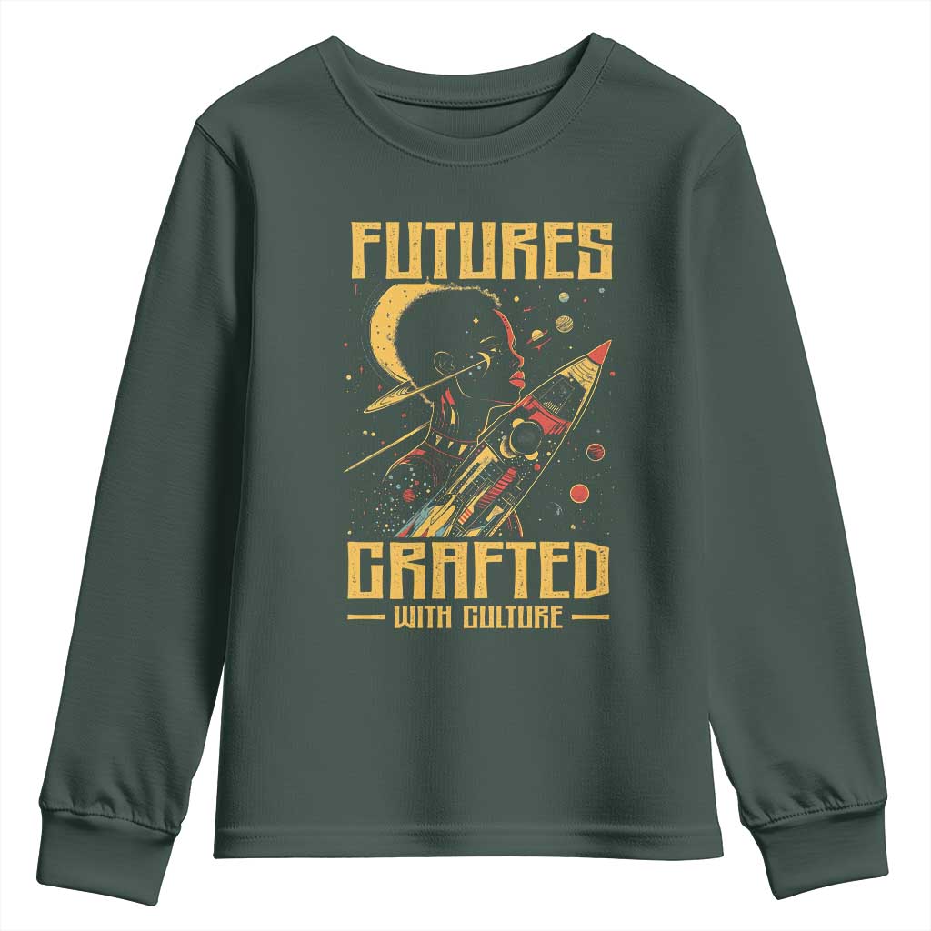 African American Afrofuturism Youth Sweatshirt Futures Crafted With Culture TS09