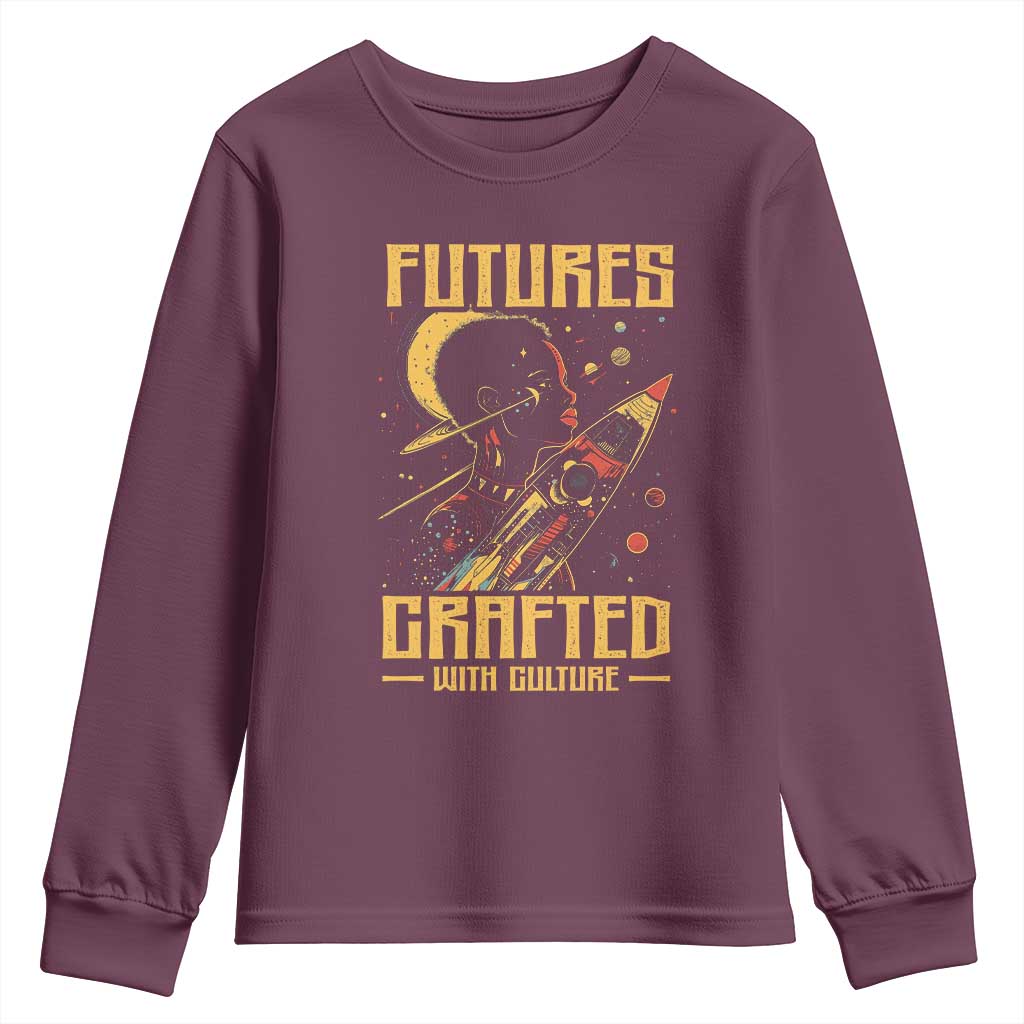 African American Afrofuturism Youth Sweatshirt Futures Crafted With Culture TS09