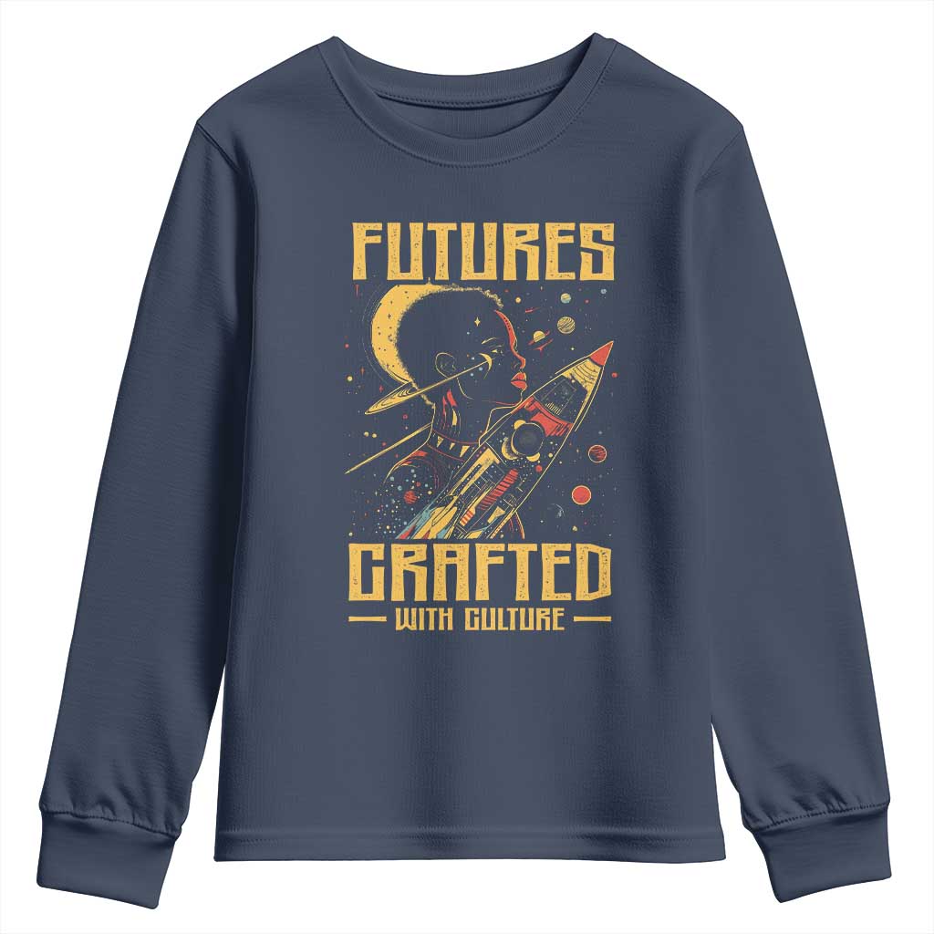 African American Afrofuturism Youth Sweatshirt Futures Crafted With Culture TS09