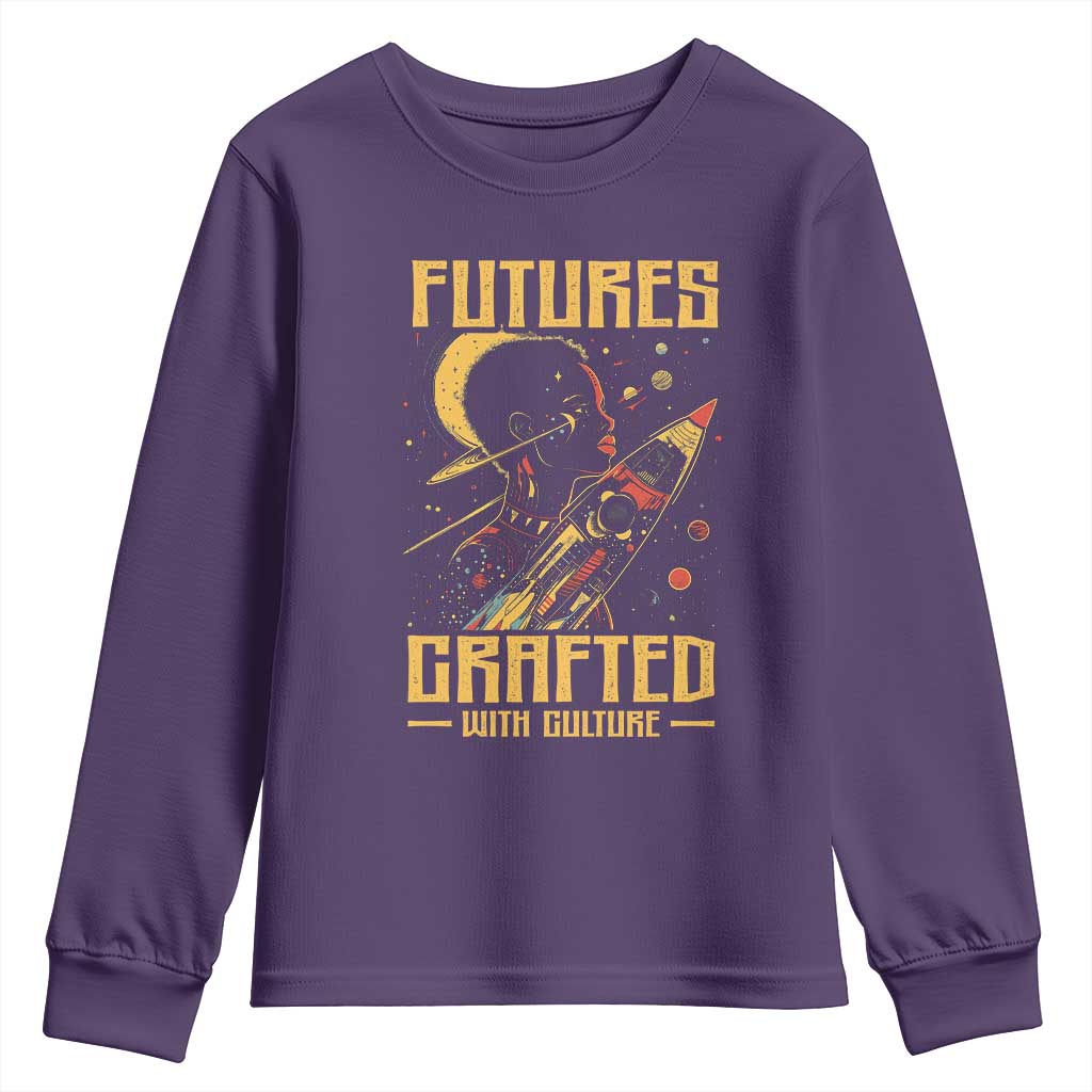 African American Afrofuturism Youth Sweatshirt Futures Crafted With Culture TS09