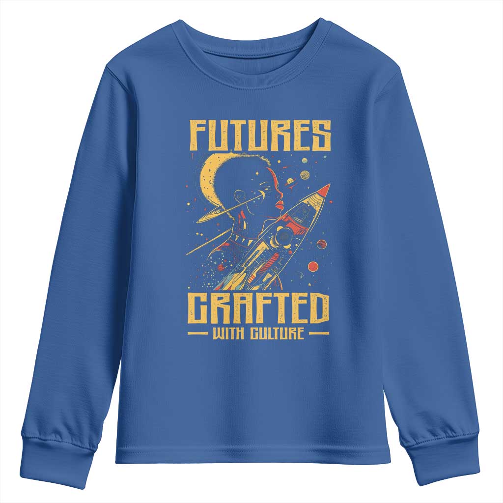 African American Afrofuturism Youth Sweatshirt Futures Crafted With Culture TS09