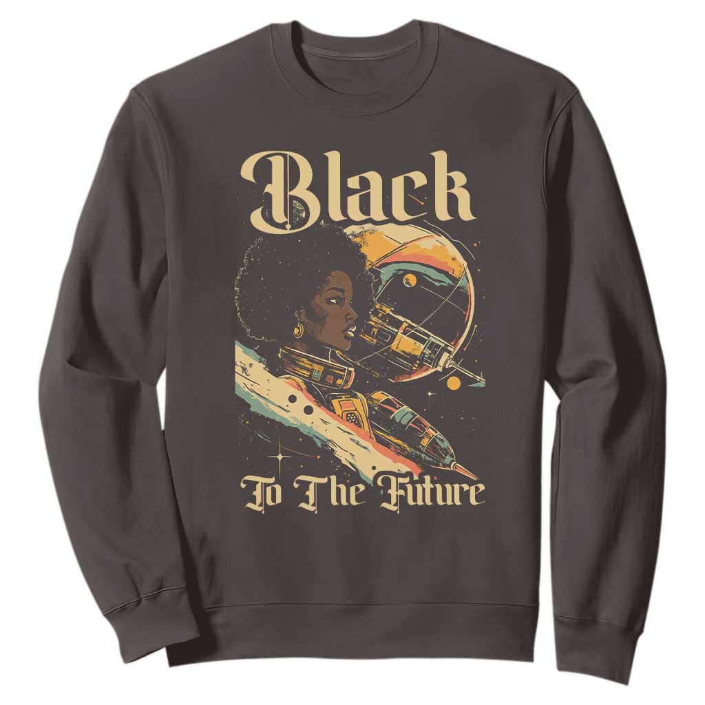 African American Afrofuturism Sweatshirt Black To The Future TS09