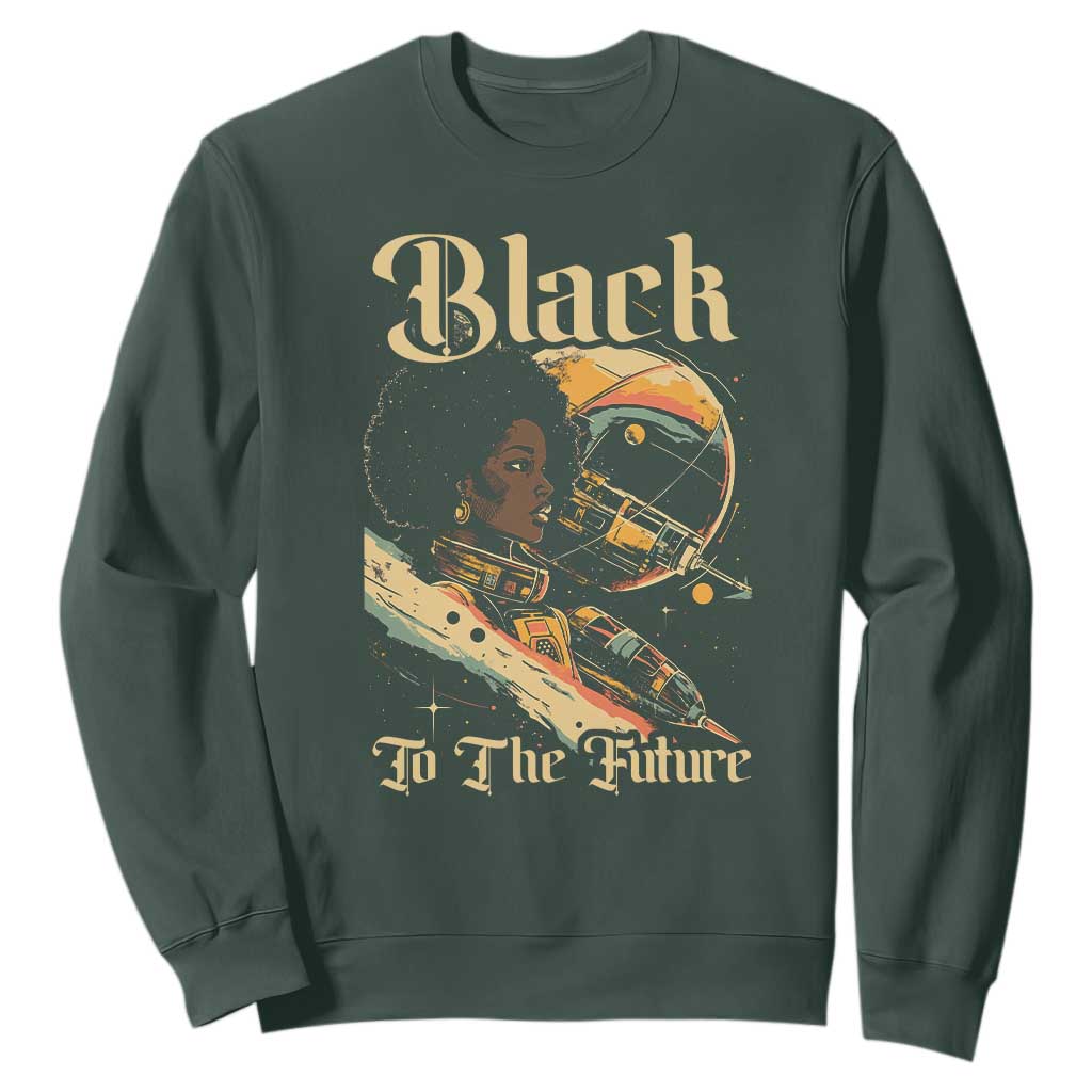 African American Afrofuturism Sweatshirt Black To The Future TS09