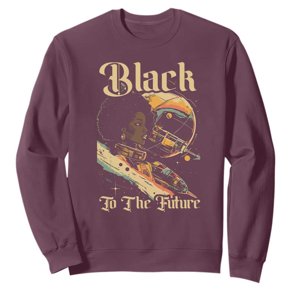 African American Afrofuturism Sweatshirt Black To The Future TS09