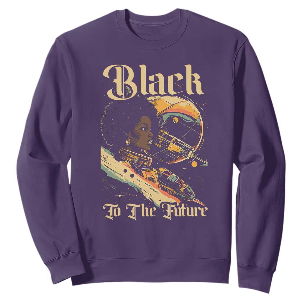 African American Afrofuturism Sweatshirt Black To The Future TS09