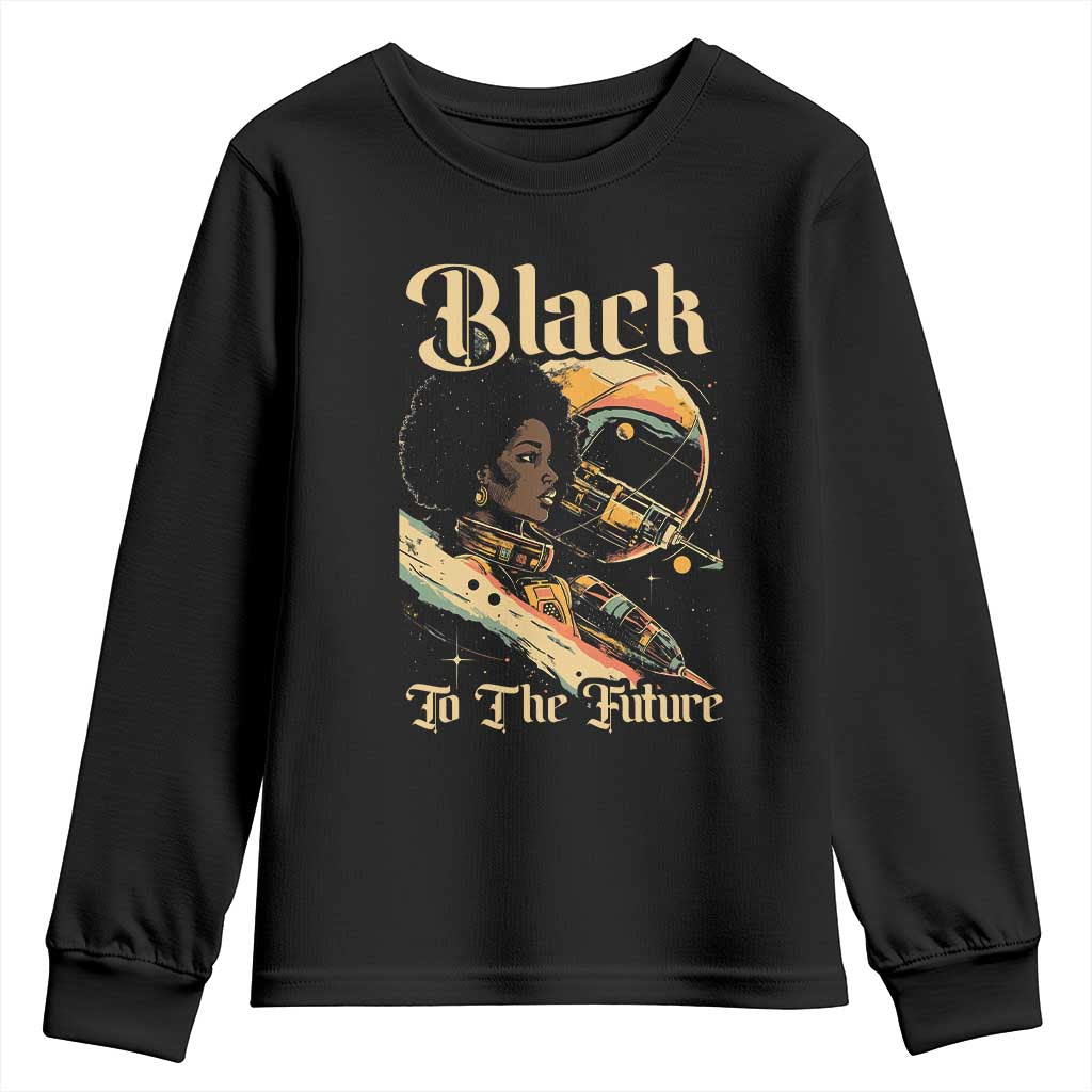 African American Afrofuturism Youth Sweatshirt Black To The Future TS09