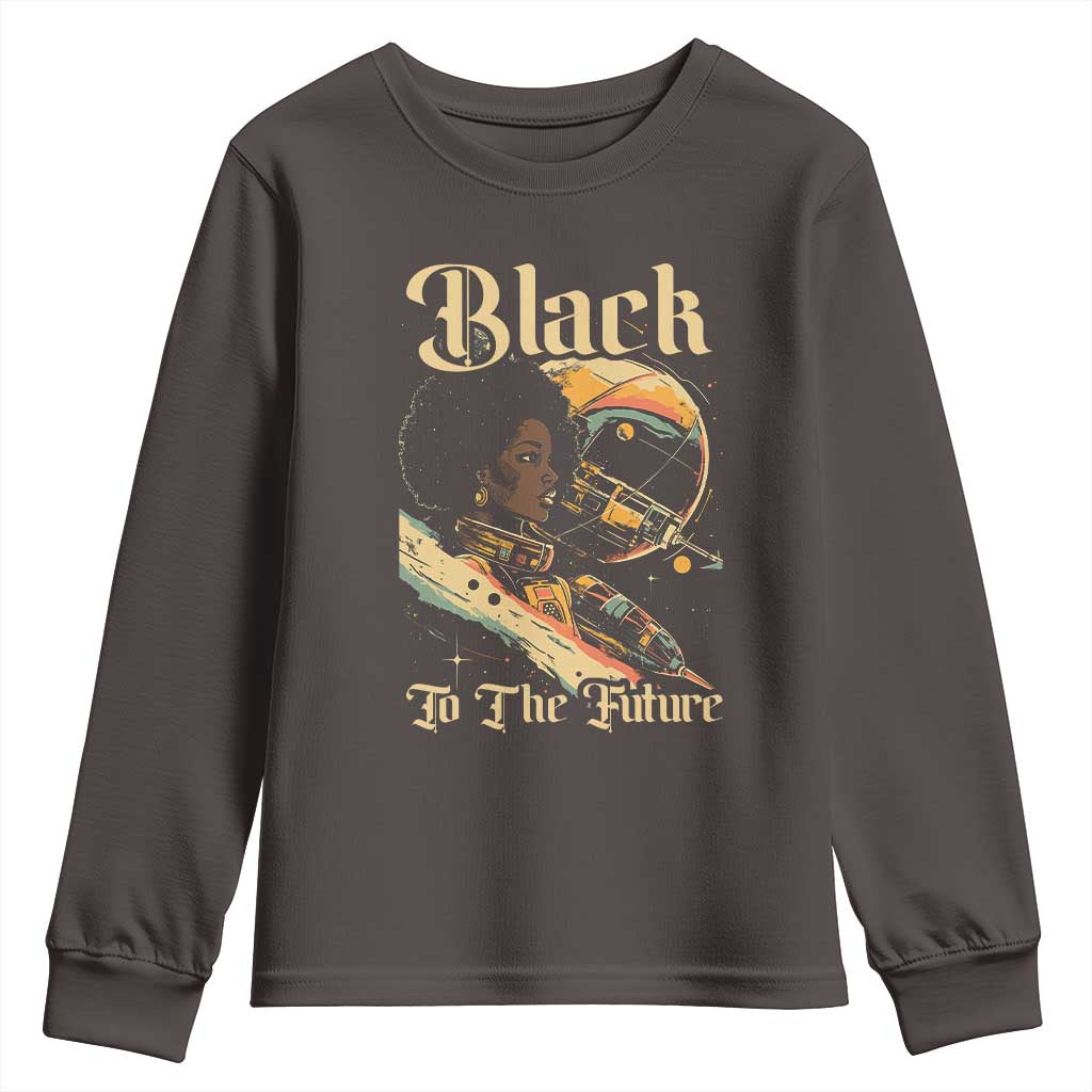 African American Afrofuturism Youth Sweatshirt Black To The Future TS09