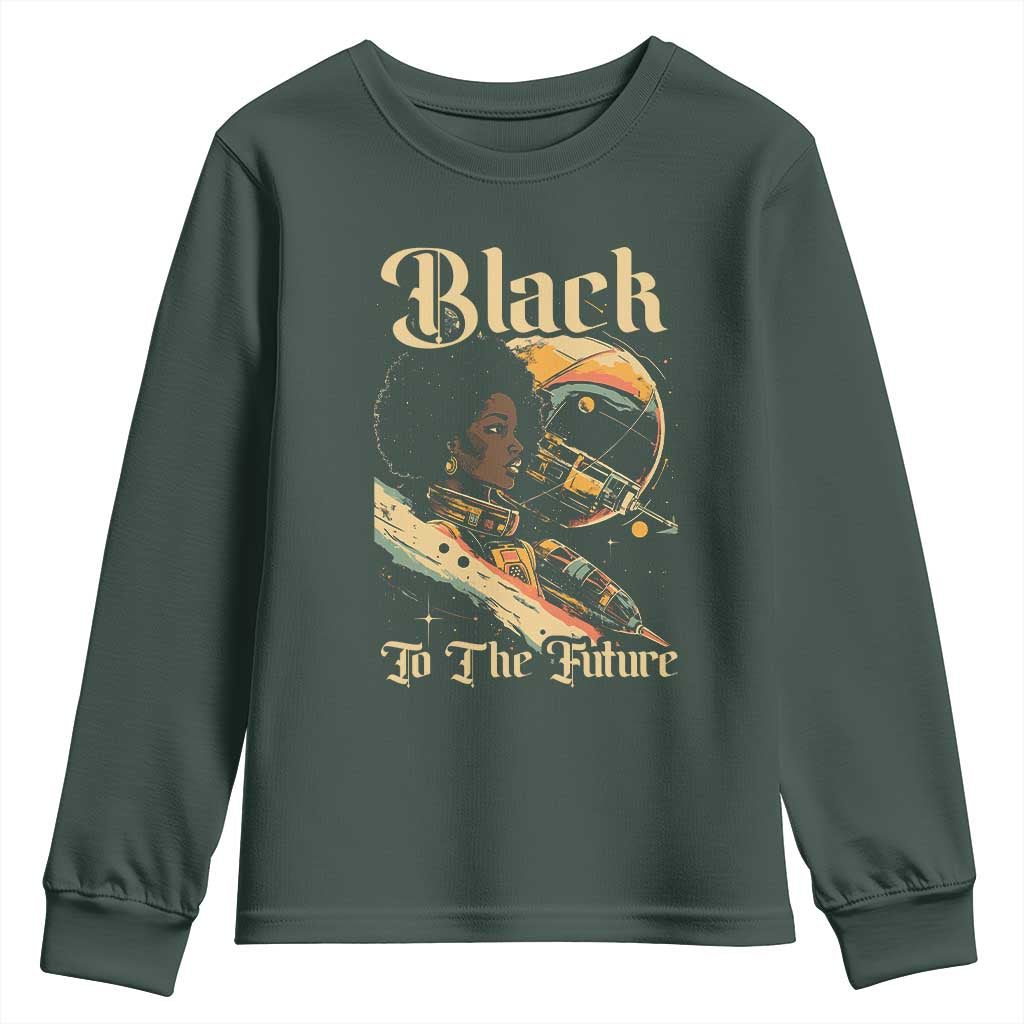 African American Afrofuturism Youth Sweatshirt Black To The Future TS09