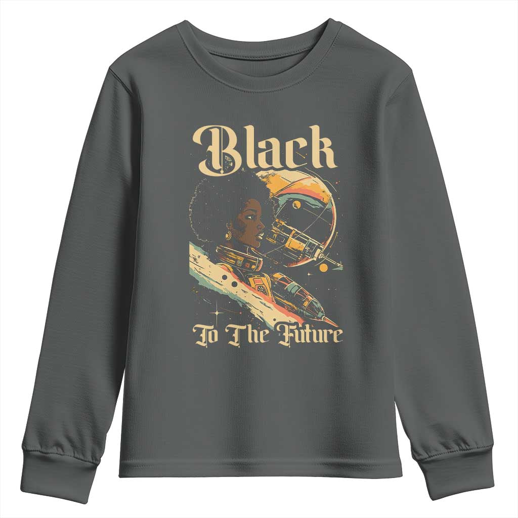 African American Afrofuturism Youth Sweatshirt Black To The Future TS09