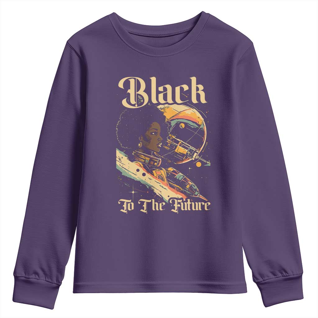 African American Afrofuturism Youth Sweatshirt Black To The Future TS09