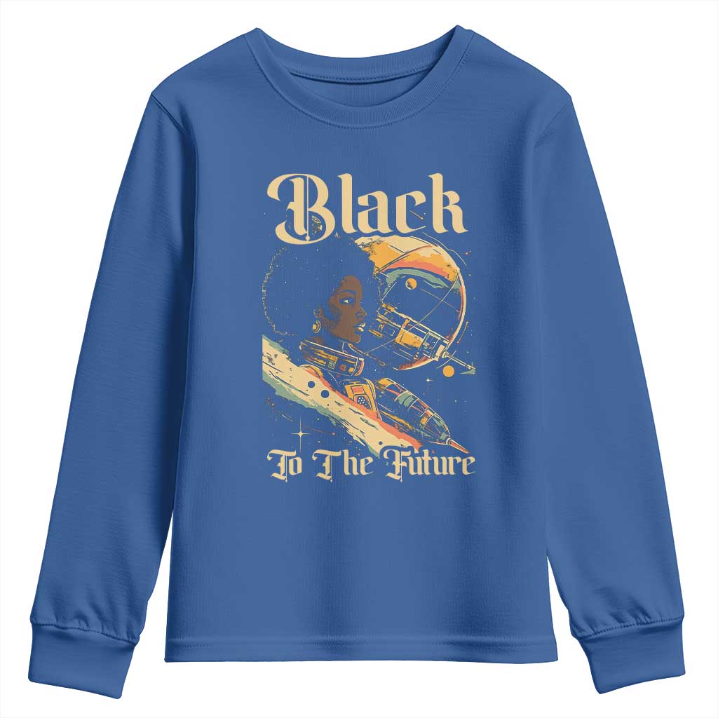 African American Afrofuturism Youth Sweatshirt Black To The Future TS09