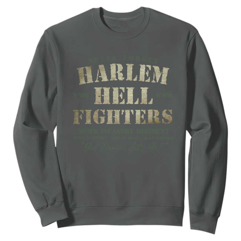 Harlem Hellfighters Sweatshirt African American Black History Military Soldiers TS09