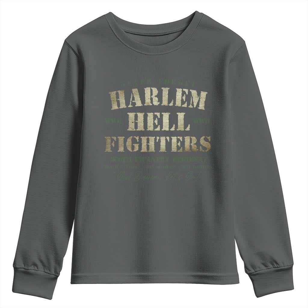 Harlem Hellfighters Youth Sweatshirt African American Black History Military Soldiers TS09