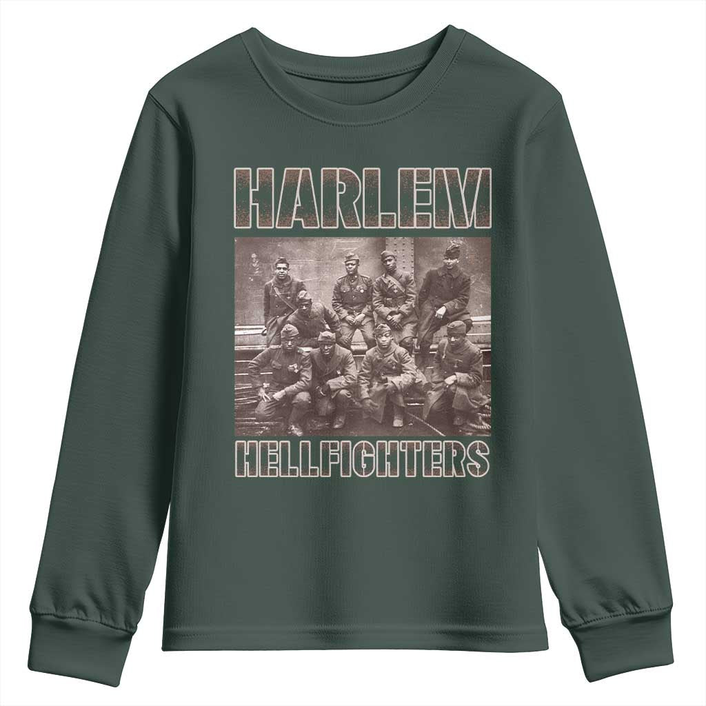 Harlem Hellfighters Youth Sweatshirt The 369th Infantry Regiment Black History Military Soldiers TS09