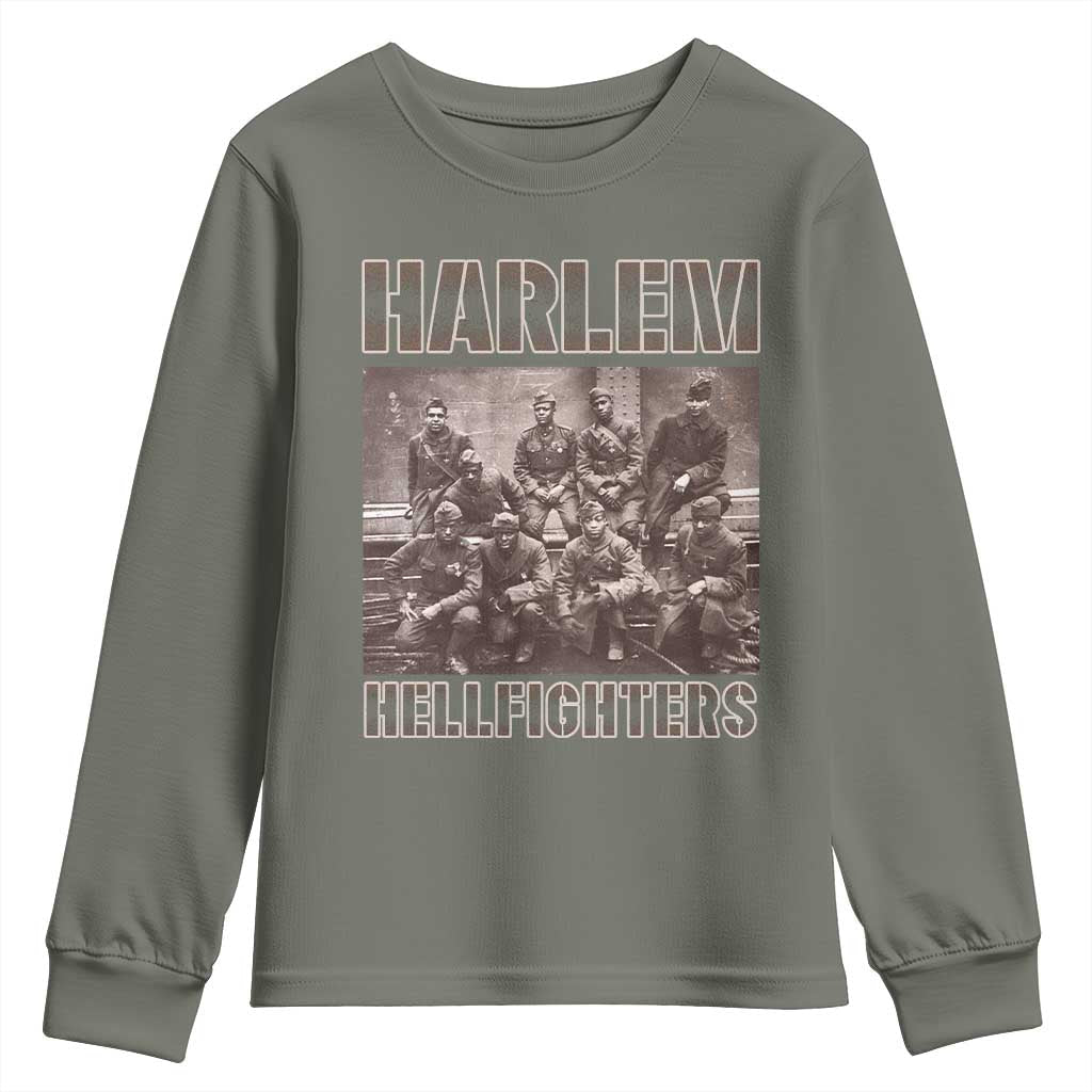 Harlem Hellfighters Youth Sweatshirt The 369th Infantry Regiment Black History Military Soldiers TS09