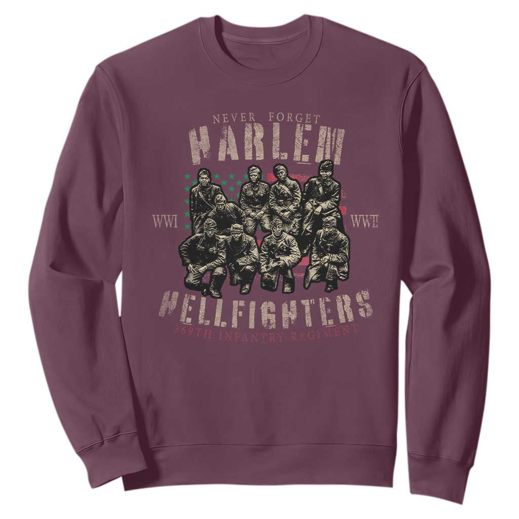Harlem Hellfighters Sweatshirt American Military Soldiers Black History TS09