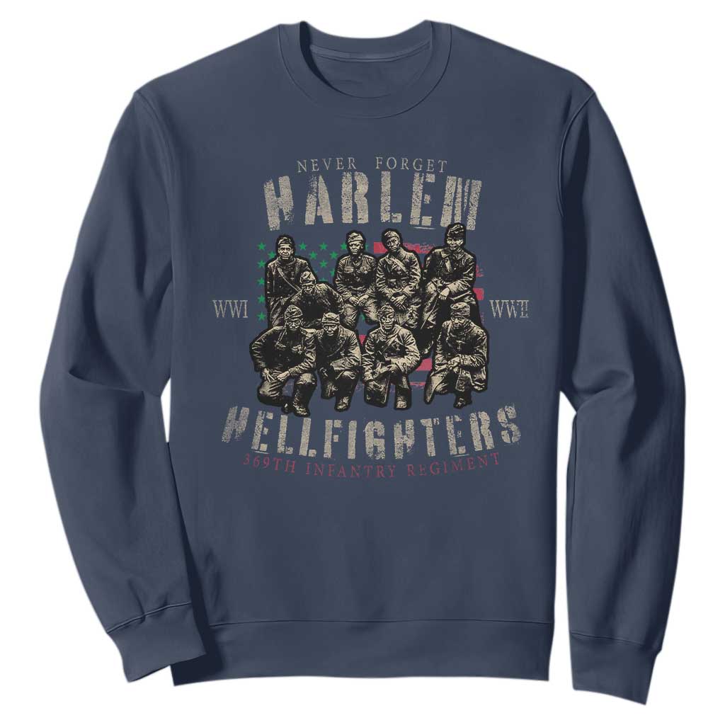 Harlem Hellfighters Sweatshirt American Military Soldiers Black History TS09