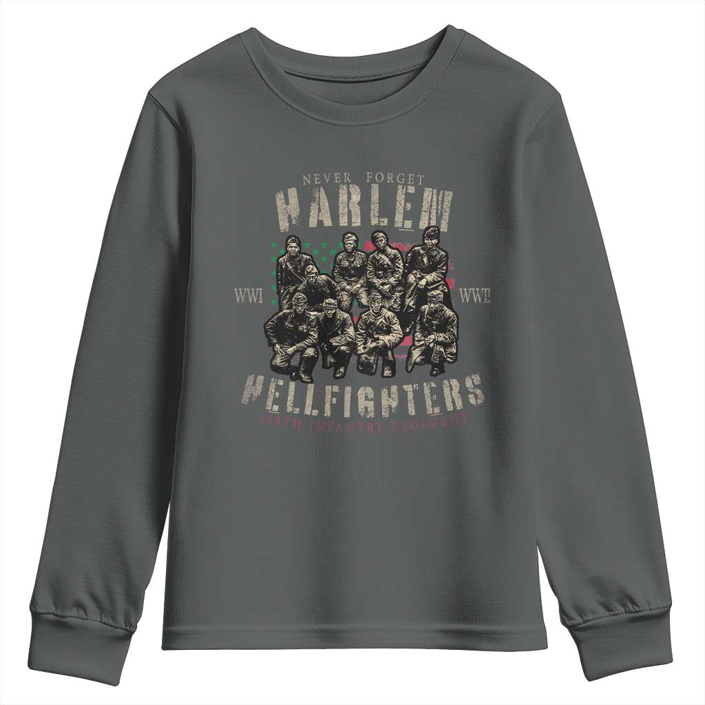 Harlem Hellfighters Youth Sweatshirt American Military Soldiers Black History TS09
