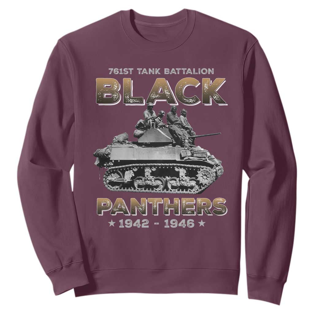 761st Tank Battalion Tribute Sweatshirt Black Panther Party History TS09