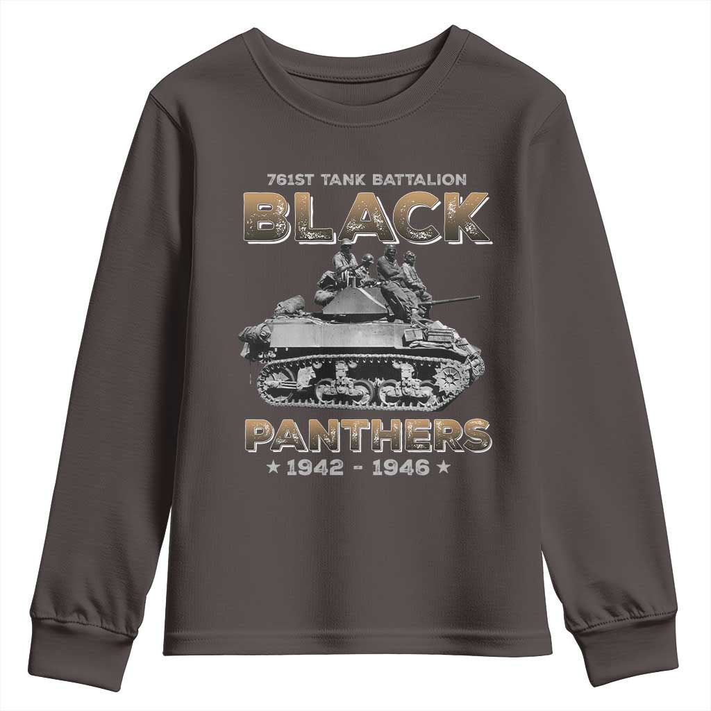 761st Tank Battalion Tribute Youth Sweatshirt Black Panther Party History TS09