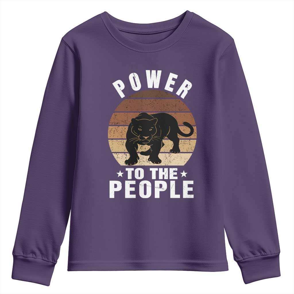 Black Panther Party Youth Sweatshirt Power To The People Black History TS09