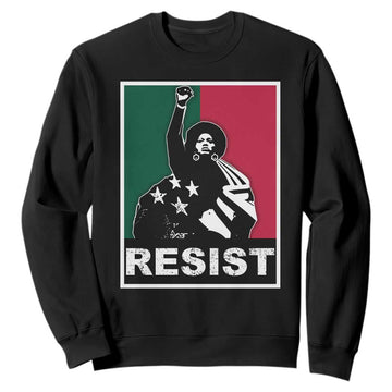 Resist Angela Davis Sweatshirt Black Panther Party History Civil Rights TS09