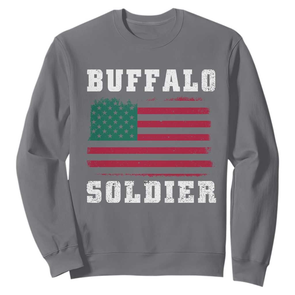 Buffalo Soldiers Sweatshirt African American Cavalry Black History TS09