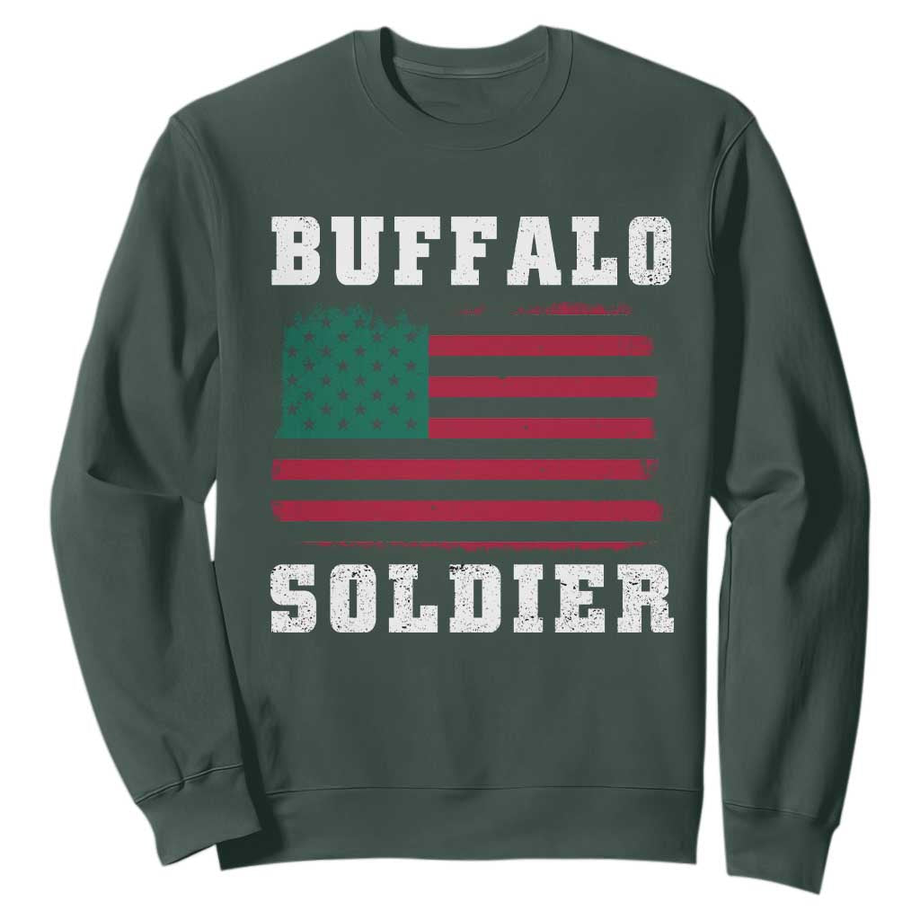 Buffalo Soldiers Sweatshirt African American Cavalry Black History TS09