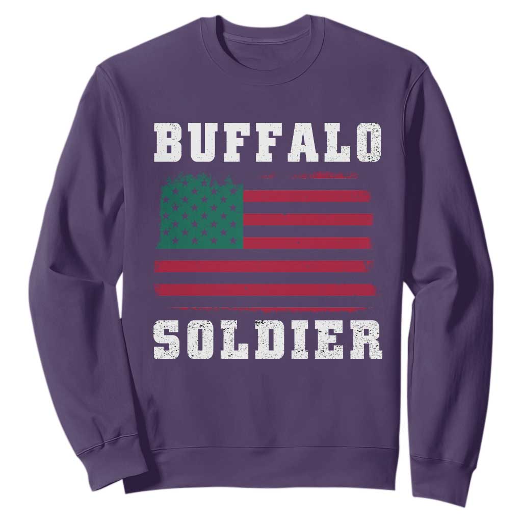 Buffalo Soldiers Sweatshirt African American Cavalry Black History TS09
