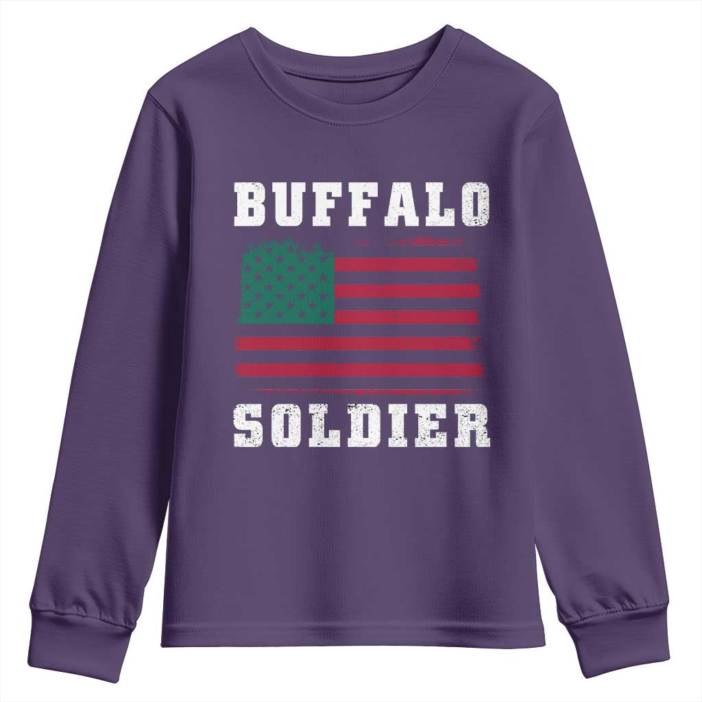 Buffalo Soldiers Youth Sweatshirt African American Cavalry Black History TS09