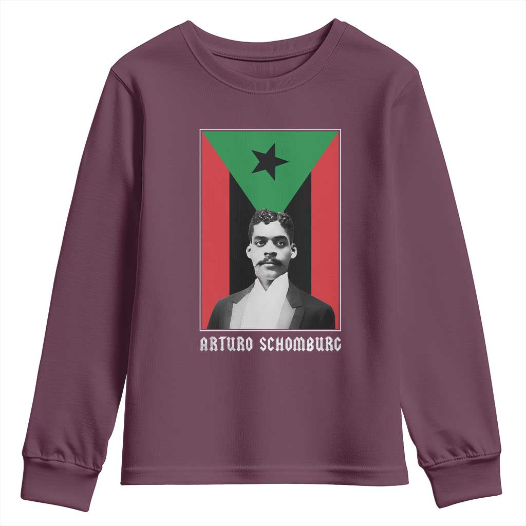 Arturo Schomburg Youth Sweatshirt Puerto Rican Harlem Renaissance TS09